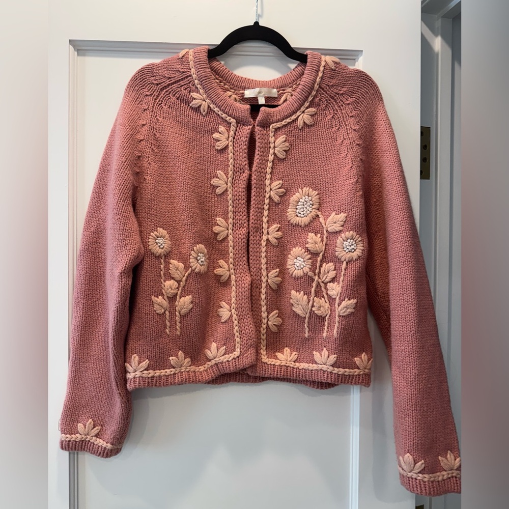 LoveShackFancy Lafayette Floral Cardigan